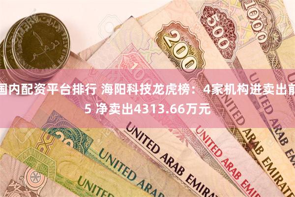 国内配资平台排行 海阳科技龙虎榜：4家机构进卖出前5 净卖出4313.66万元