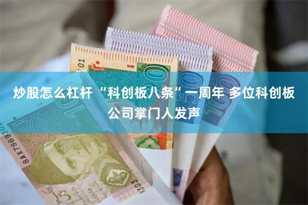 炒股怎么杠杆 “科创板八条”一周年 多位科创板公司掌门人发声