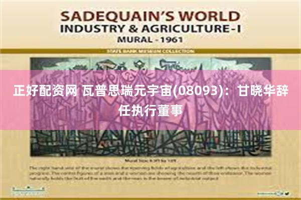 正好配资网 瓦普思瑞元宇宙(08093)：甘晓华辞任执行董事